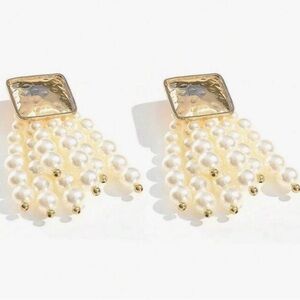 NWOT Pearl Beaded Drop Earrings (3009)